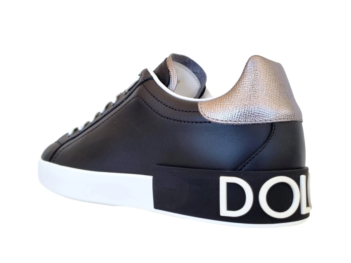 Chaussures DOLCE GABBANA Portofino Baskets Homme CS1760 Noir eBay