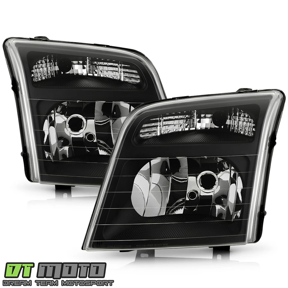 Par de faros delanteros negros izquierda+derecha para Ford Transit Connect 2010-2013 Foto 2 de 4