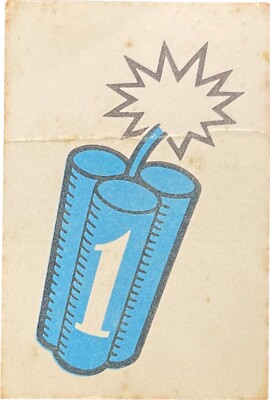 Dynamite Shack Game Blue ''1'' Card - single card replacement part