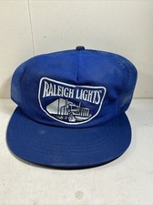 1980s Old Vintage Raleigh Lights Semi Truck SNAPBACK TRUCKER HAT CAP MADE IN USA