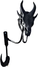 Dragon Skull Helmet/hat holder with Jacket Hook 180 degree posable bust.