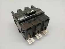 FPE Federal Pacific 20 Amp 3 Pole Bolt On Circuit Breaker Type NB