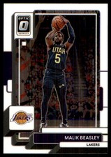 Malik Beasley 2022-23 Donruss Optic #66 Lakers NBA READ FREE SHIP AutographDen