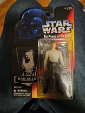 Kenner Star Wars Power Of The Force Red Card Han Solo In Carbonite Block Action