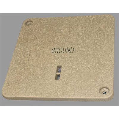 Quazite Pc1212ca0024 Underground Enclosure Cover, Ground Logo, 1 In. H X 12 In.