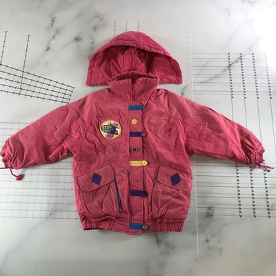 Vintage Climate Control Jacket Youth 5-6 Pink Colorblock Hooded Ski Winter