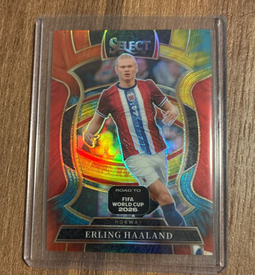 2025-26 Panini Select FIFA World Cup Erling Haaland #9 Tie-Dye Prizm /25