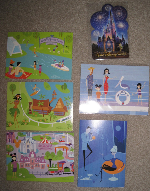 DISNEY SHAG Walt Disney World 4x6 Postcard Castle Cruiseline 1971 UNUSED