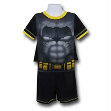 2 Piece Batman Boys Pajamas Sleepwear Tee Shorts DC Comics Bioworld Sz Small