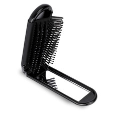Portable Travel Hair Brush, Small Foldable Hairbrush Compact Hair Brush with Mir
