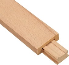 uxcell 1 Set Wooden Drawer Slides, Classic Wood Center Guide 12 Inch, Brown 