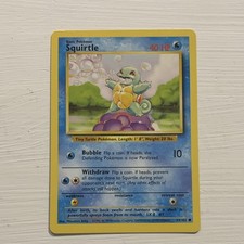 Wizards of the Coast Squirtle 63/102 Base Set Regular Common English 1999 40HP on eBay