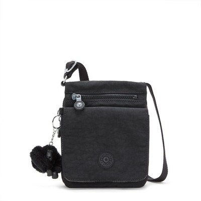 KIPLING Lite Light NWeldorado Swing Pack Crossbody Bag || Black Tonal & Monkey