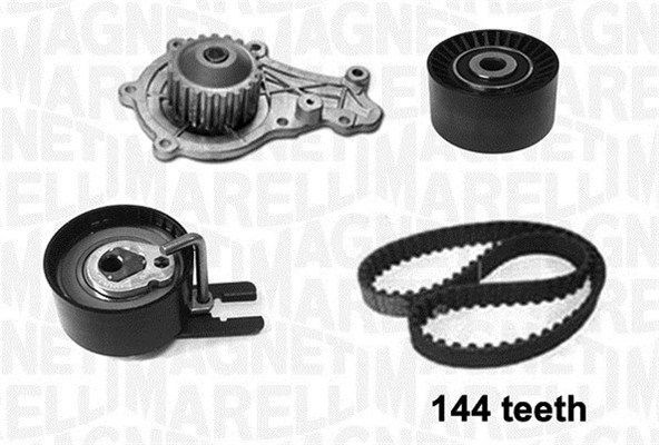 POMPA ACQUA + KIT CINGHIE DENTATE MAGNETI MARELLI 341406450001 PEUGEOT 206 VAN