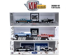 M2 Machines Auto-Haulers Release 92 Set of 3 with GMC Sierra Silverado 1/64