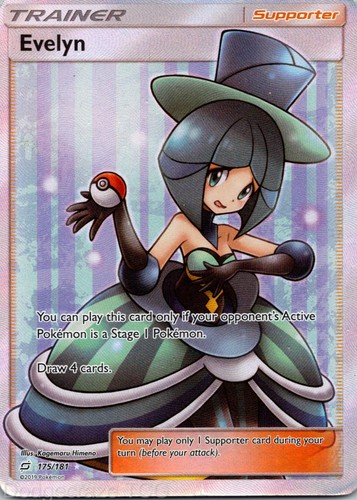 Evelyn 175/181 Rare Ultra Team Up Pokemon HP