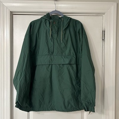 GAP Anorak Jacket Men s Medium Sage Green 100% Nylon 1/4 Zip Vintage 90s Y2K