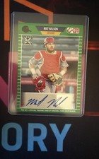 2021 Leaf Pro Set Baseball Blaster - Autographs Mat Nelson #PS-MN1 Green (AU, RC