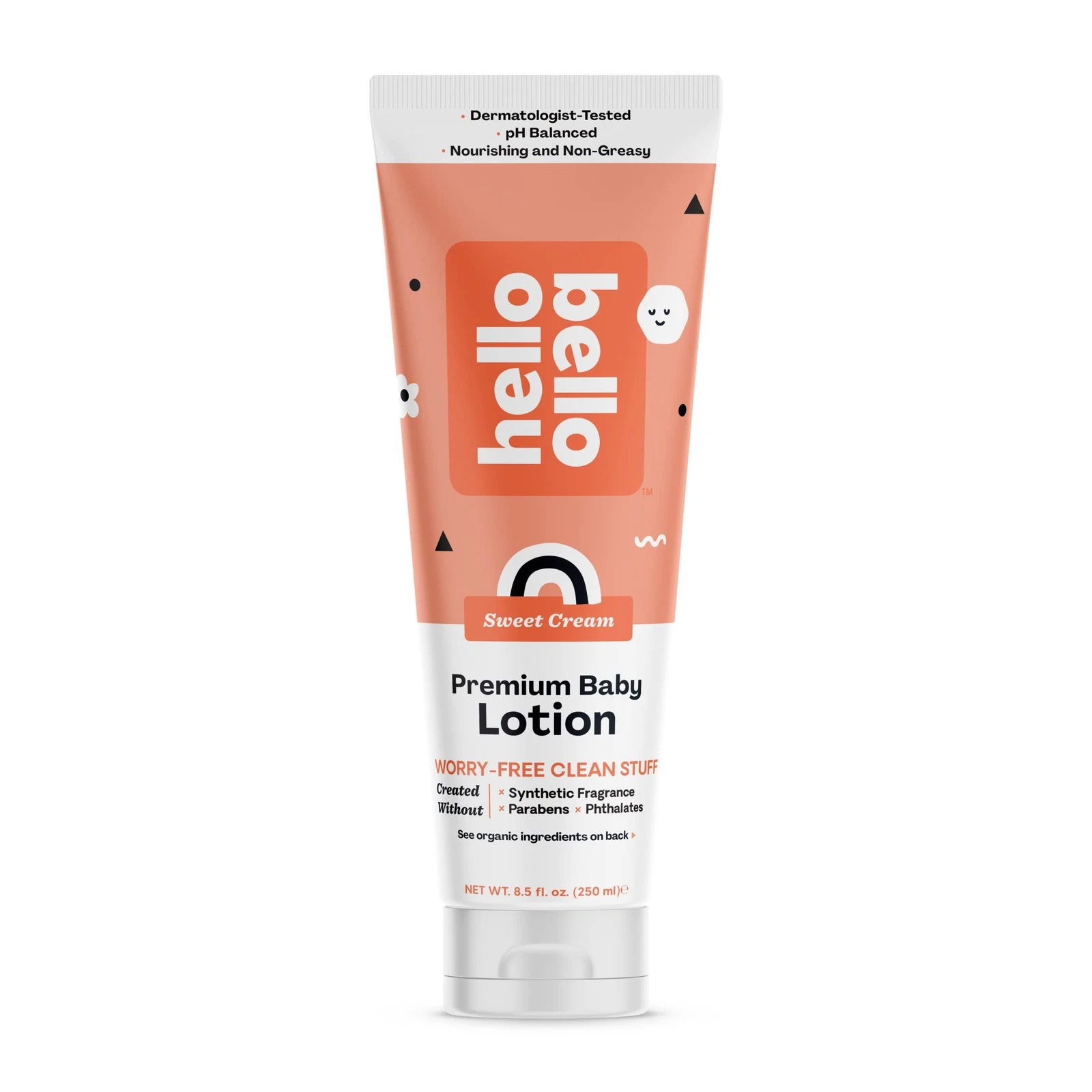 Hello Bello Sweet Cream Scented Baby Lotion 8.5 Oz Jojoba Avocado Paraben Free