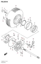 Suzuki Genuine ATV Bolt LT-Z250Z L0 Suspension Brake 01550-0635A-000