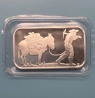SilverTowne 1oz Silver Art Bar Prospector & Mule