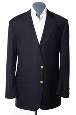 46L Long Brooks Brothers Country Club Ing Loro Piana Navy Super 120s Wool Blazer