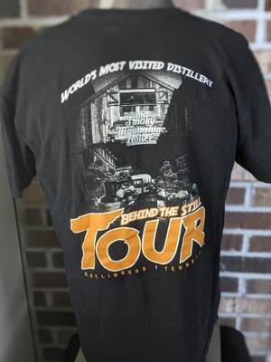 Ole Smokey Moonshine L Black Tour Distillery T-shirt Alcohol Tennessee Mountains