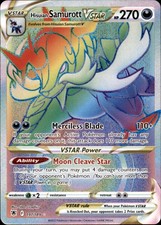 Hisuian Samurott VSTAR 197/189 Rainbow Rare Astral Radiance Pokemon Holo NM on eBay