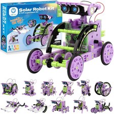 Solar Building Robot Kit 12-in-1 STEM Gift for Boys Aged 8-14