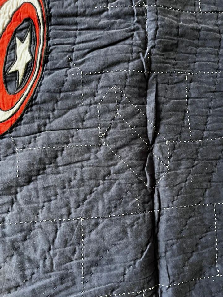 DC COMICS  Pottery Barn Kids Marvel Captain America Twin Quilt - Image 3 of 4