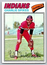 1977 Topps Baseball  #168 Charlie Spikes Cleveland