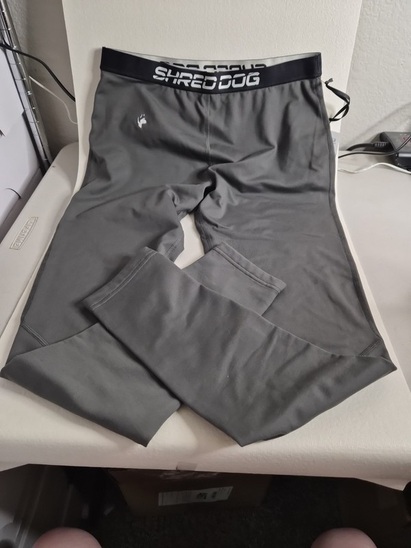 Shred Dog Youth Grey Leggings Size XL
