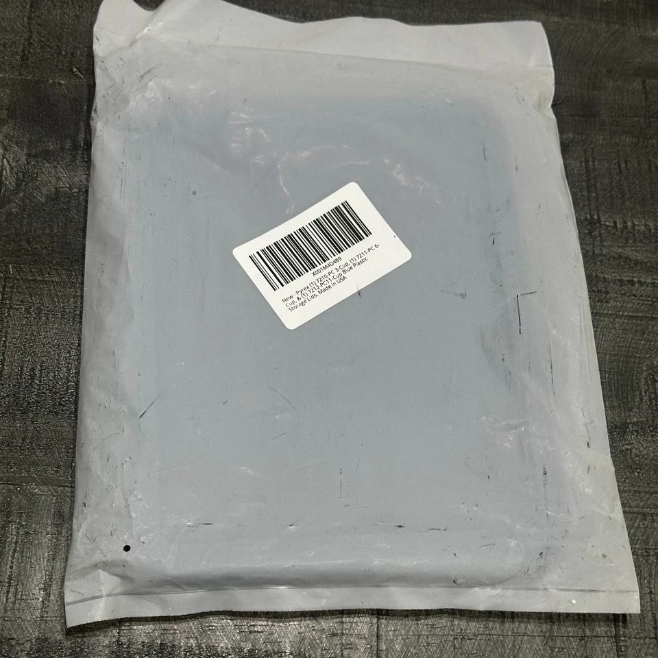 Pyrex 3-Piece Rectangle Lid Set - 3-Cup, 6-Cup, 11-Cup Blue Plastic Made in USA - Image 2 of 4