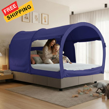 LEEDOR Bed Tent Dream Tents Canopy Shelter Cabin Indoor Privacy Tw", Navy
