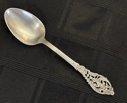 Reed & Barton Florentine Lace Sterling Silver Teaspoon 6" No Monogram c. 1951