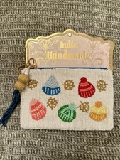 India Handmade Beaded Toboggan Pouch Perfect For Holidays