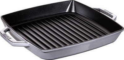 staub Pure Grill Square Gray 28cm 40511-684 Grill & Frying Pan