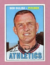 1967 Topps #599 Bob Duliba Kansas City Athletics High Number Baseball Card EX