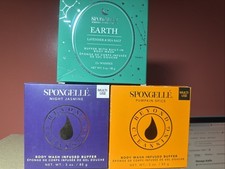 3Pk Spongelle Body Wash Infused Buffer Multi-Use 14 Washes Ea. CHOOSE SCENT 54