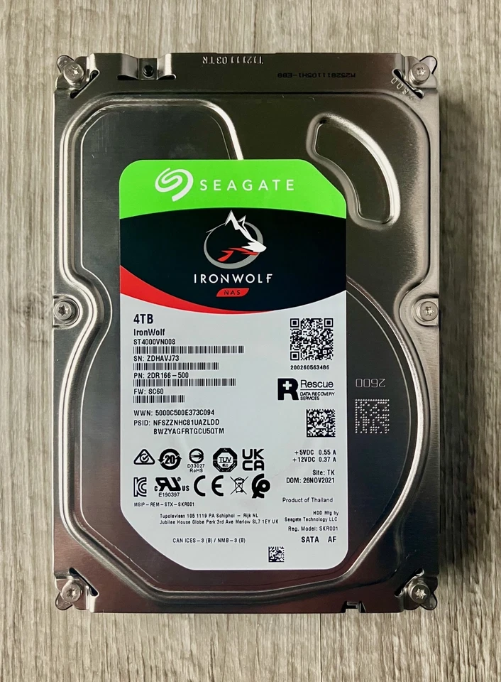 Seagate IronWolf 4TB NAS HDD (ST4000VN008) – 3.5" SATA 3 – einwandfrei – CMR