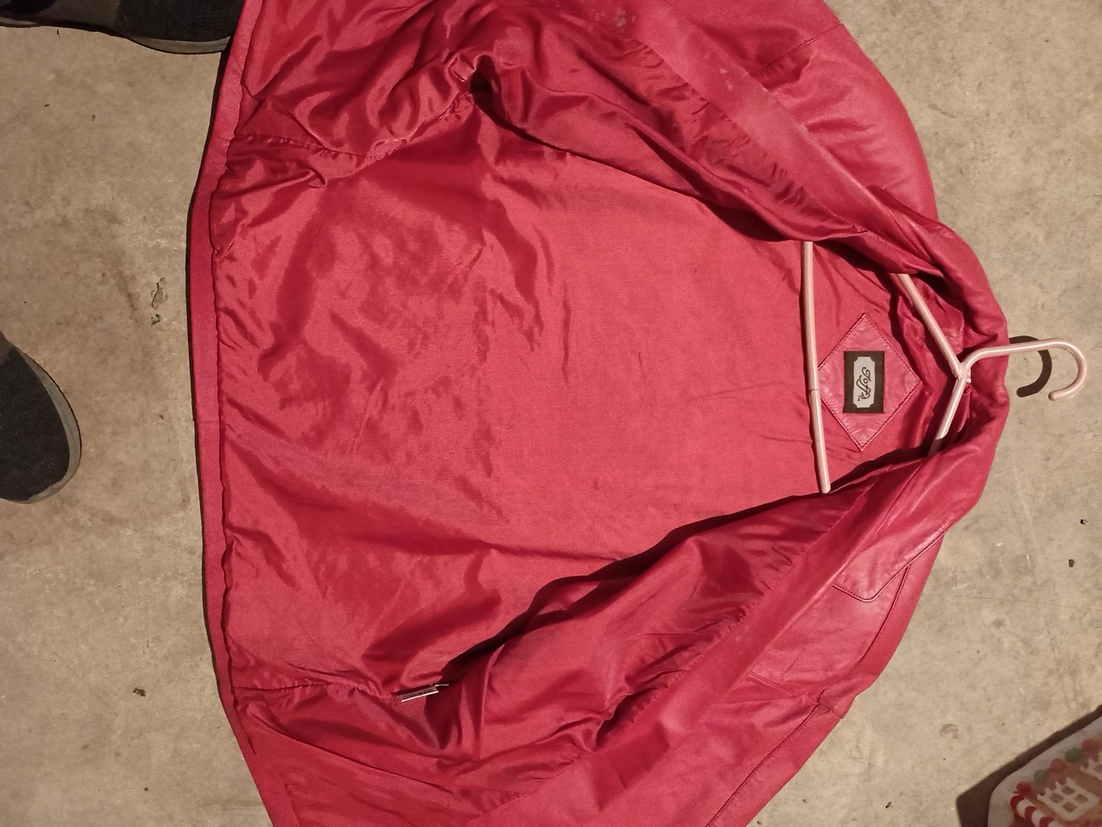 Hoff 100% Leather Jacket Polyester Lining Mens Si… - image 2