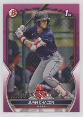 2023 Bowman Prospects Fuchsia 4/299 Juan Chacon #BP-105 0b1f