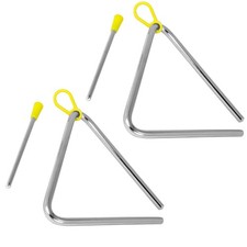 TIGER TRI7-2-MT 15CM Steel Triangle Instrument, Complete with Beater, Pack of 2