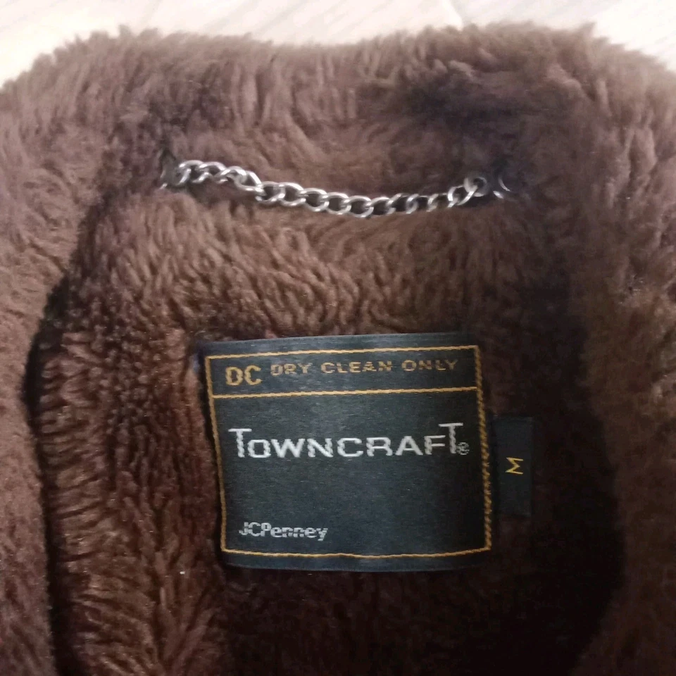 Винтажный 60-х 70-х Towncraft куртка траншея бушлат клетку искусственного меха сутенер мод мужской средний - Изображение 2 из 4