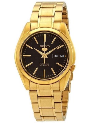 Seiko 5 Sports Black Dial 21 Jewels Casual Automatic Men's Watch