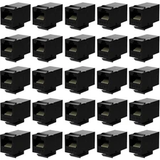 Rj45 Coupler Cat6 Keystone Jack Inline Coupler Female to Female Insert Couple...