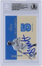 George Brett Royals Signed 2003 Fleer Flair Greats Classic Numbers #GB BAS Card