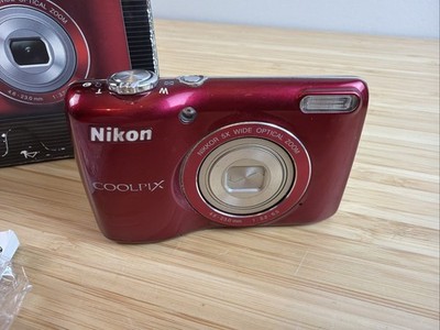 Nikon COOLPIX L26 16.1MP 5x Optical Zoom Digital Camera -Red PARTS