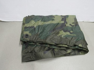 US Military Woodland Camo Ripstop Poncho Wet Weather 2004 NSN 8405-01-100-0976