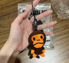 NEW A Bathing Ape BAPE Baby Milo Plush Keychain Store Edition Charm Limited